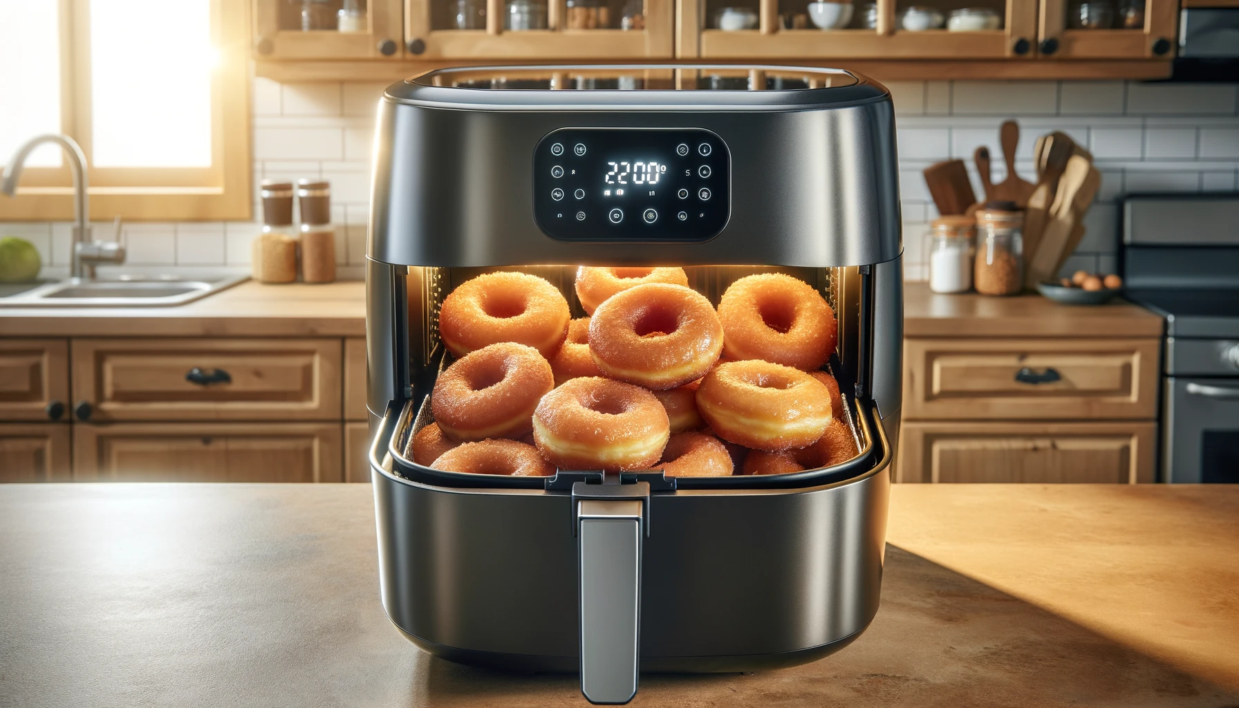 Quick and Easy Air Fryer Doughnuts (7 Minutes)